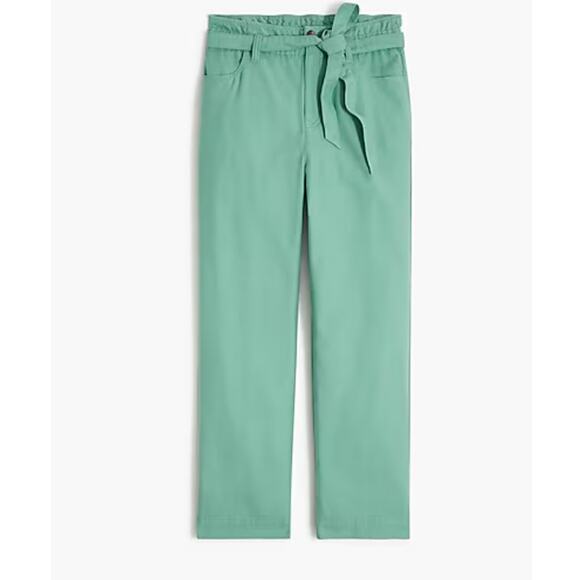 J.Crew Factory Store Pants - J.Crew Factory Cropped Twill Paper-Bag Pants | Womens Plus 24, Green NWT